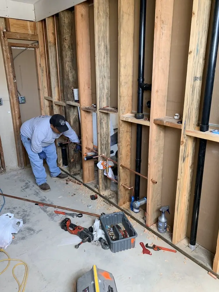 Commercial rough-in plumbing for Gas Line Repair in Hunter Industrial Park